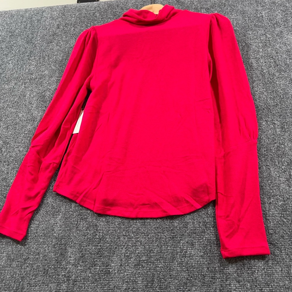 Anthropologie Vibrant pink Cowl Neck Sweater size s - Picture 6 of 11